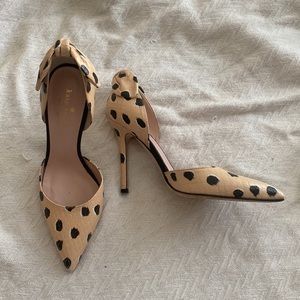 Kate Spade Polka Dot Bow Heels